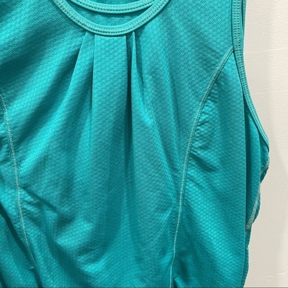 Lululemon Athletic Racerback Tunic Running Tennis Dress Sleeveless Tank Turquois - Picture 6 of 8